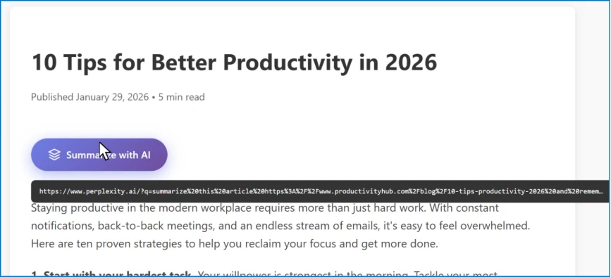 AI总结按钮背后实际的URL
